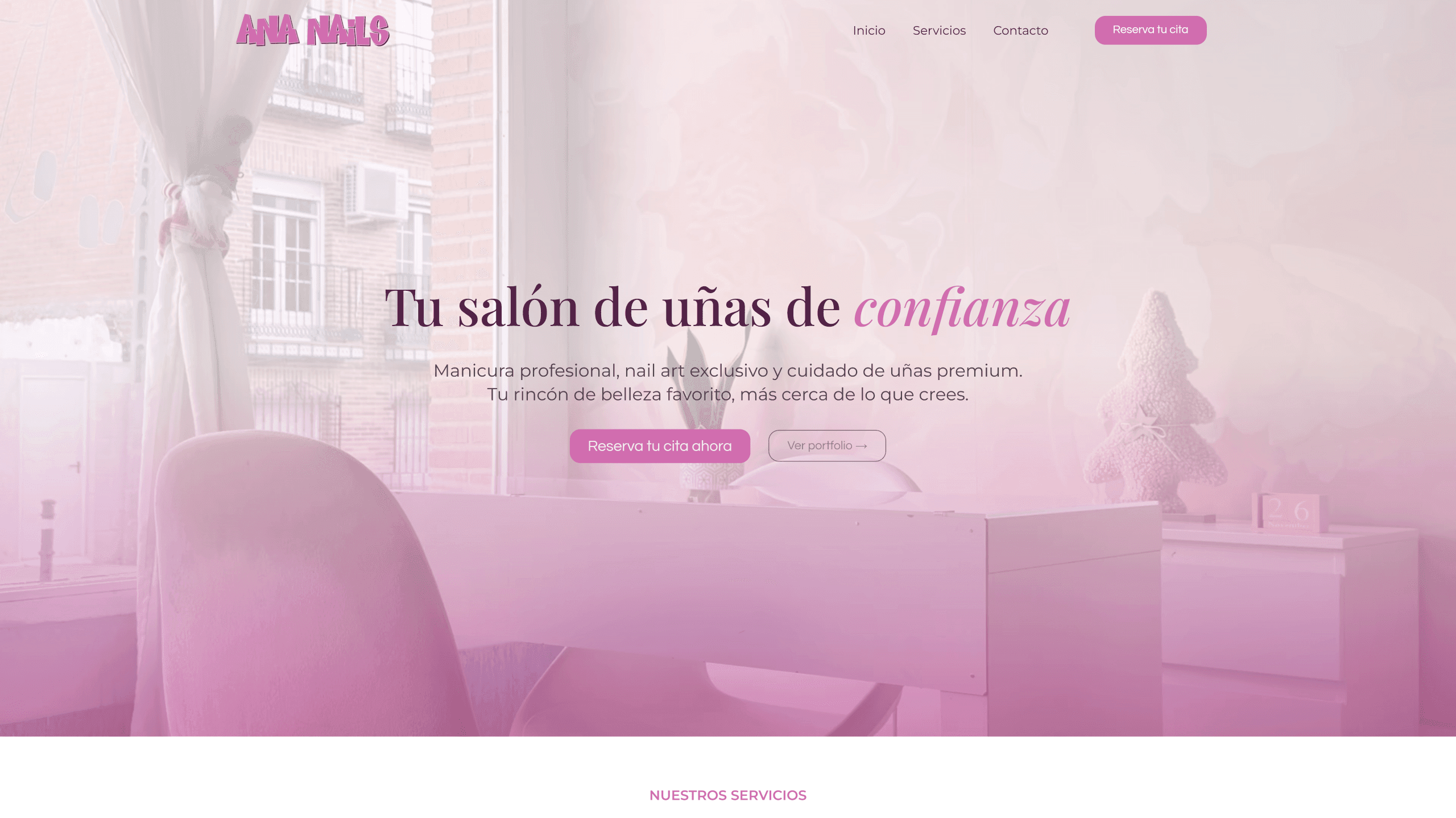 Web del proyecto AnaNails